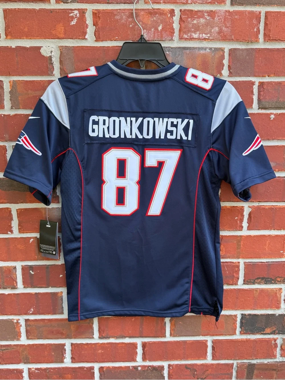 NWT Nike NFL New England Patriots Youth M (10-12) #87 Rob Gronkowski Jersey P6